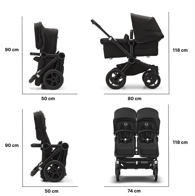 DIMENSIONES Y MEDIDAS PLEGADO Y DESPLEGADO DEL CARRITO BUGABOO DONKEY 5